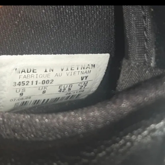 Nike Air Indee Basketball Shoes #345211-002 Mens Size 9 Black Mid - Picture 3 of 3